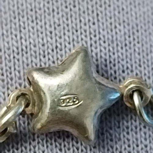 Silver charm pendant like new, turquoise and silver