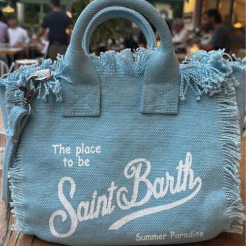 Vanity Mini MC2 Saint Barth Tote Bag New, Turquoise