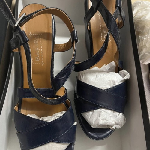 Pargiana platforms like new, blue, size 39