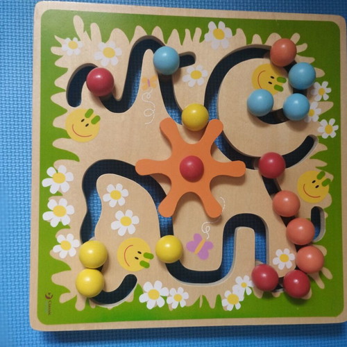Wooden Educational Labyrinth Toy like new