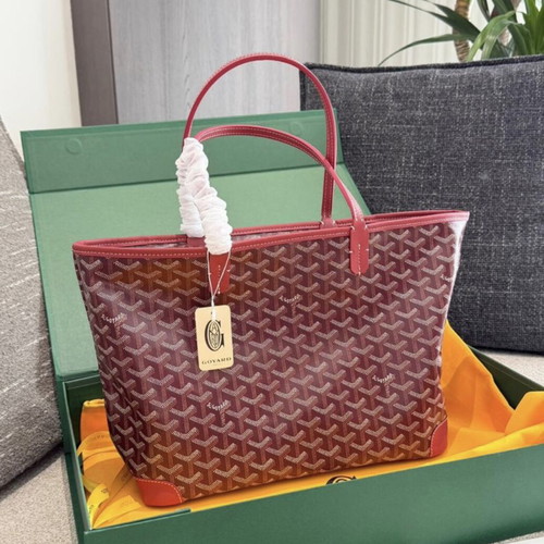 Goyard Canvas Artois PM τσάντες ώμου νέες, λευκό και πράσινο