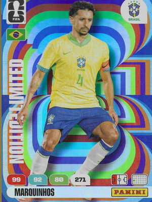 Panini World Cup Adrenalyn XXL Limited Edition Marquinhos card new