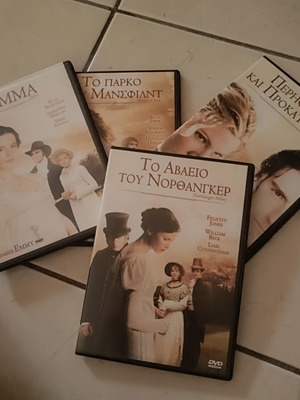 Jane Austen DVD set unused, romantic genre, subtitles