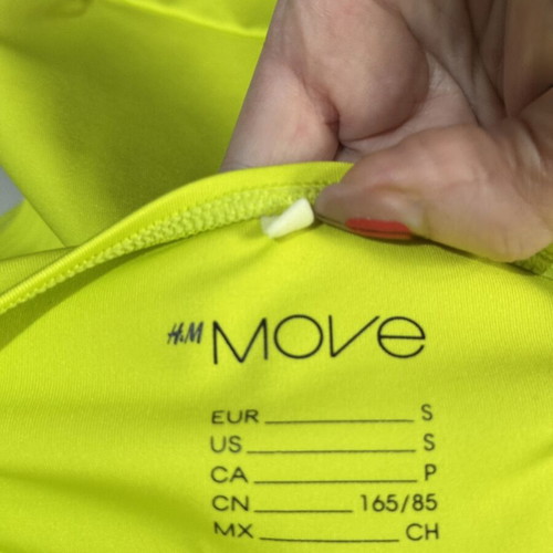 H&M Move Neon Yellow One-Piece Swimsuit like new