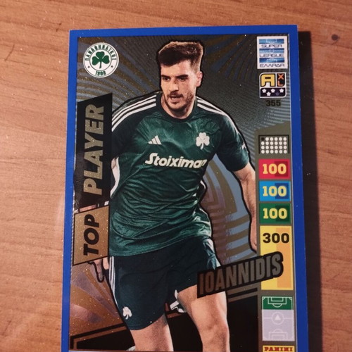 Super League 23/24 Ioannidis Blue Panini Card like new