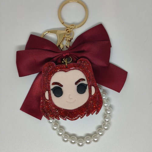 Kpop Demon Hunters Mira keychain new, red