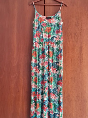 Atmosphere long dress new, one size, 100% viscose, multicolor