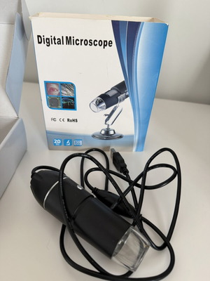 USB ψηφιακό μικροσκόπιο 2MP Full HD 1080p με LED και βάση σαν καινούργιο