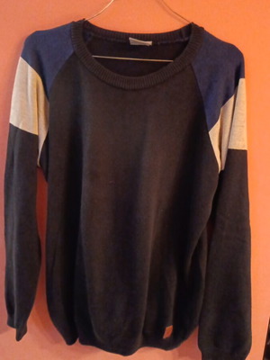 Alouette thin sweater like new, gray and blue, size 164 cm