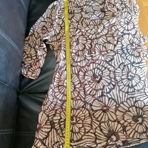 Transparent tunic Marks & Spencer, like new, beige and brown, size XL