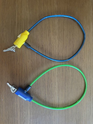 Bicycle locks like new, set of 2 with keys