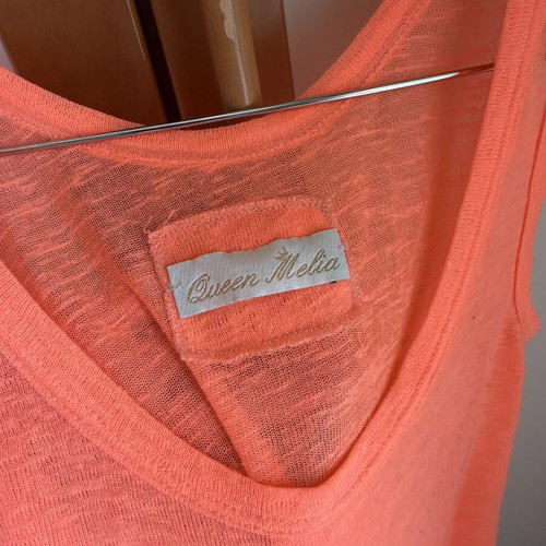 Queen Meli Orange Top dress like new, size S