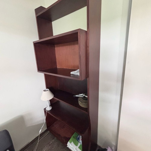 Wooden bookshelf used 78 cm x 210 cm sturdy construction