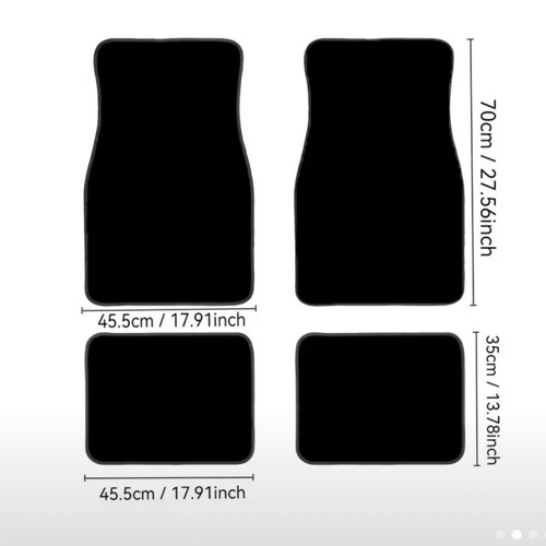 Universal Premium Car Mats like new, black with blue stitching