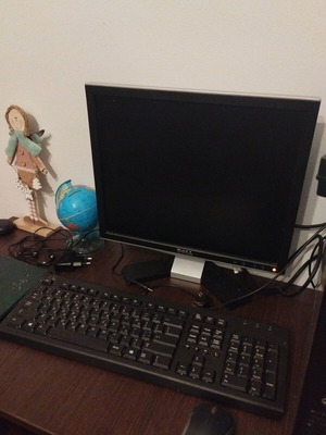 Dell Core Duo desktop with monitor and keyboard, used, 8GB RAM