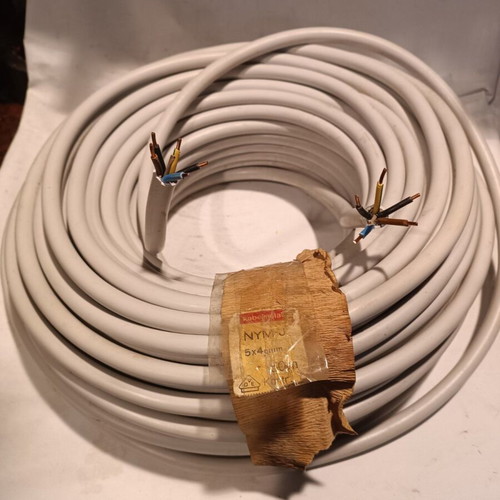 NYM-J 5X4mm CABLE NYM-J 5X4 mm KAVELMETAL. 23 Meters.
