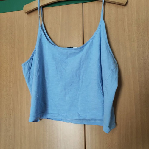 H&M women's short-sleeve dress like new with blue Pink Woman camisole gift