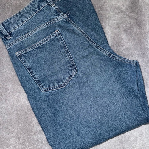 Τζην straight fit αφόρετο, μέγεθος 38, μπλε Zara