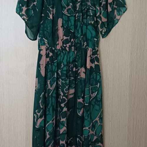 Billy Sabbado maxi dress like new, size M, green and pink