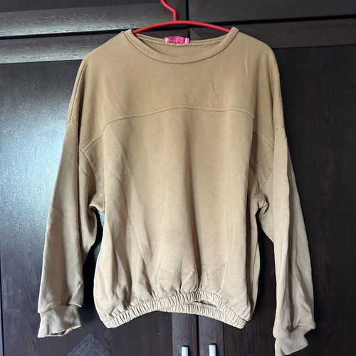 Oversized blouse in dark camel beige like new