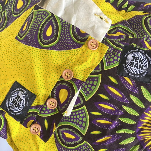 Jekkah Handmade Womens Cotton Set XS New, Colorful Yellow