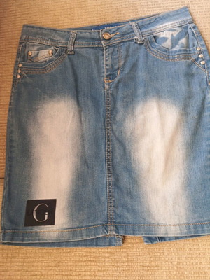 Denim skirt like new, blue, size M 38 10