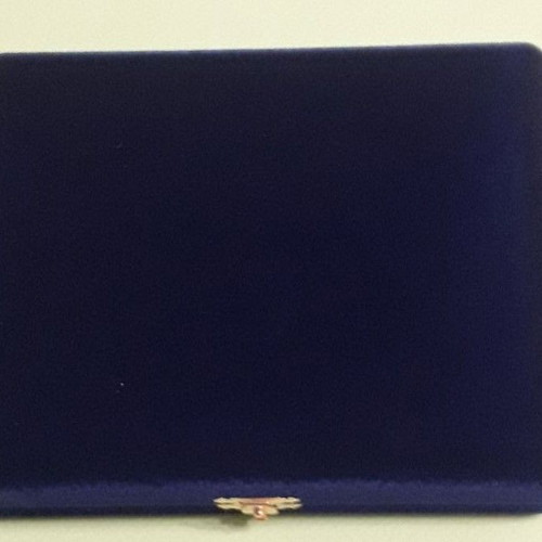 Velvet case with 9.25 silver coin from 1st International Collectibles Exhibition Larissa