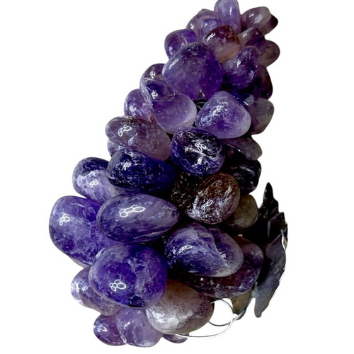 Amethyst Handmade Decorative Grape Cluster 510g