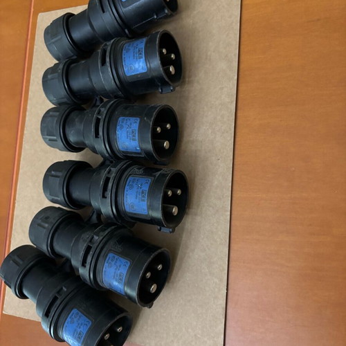 Industrial plugs used 16A, pack of 6