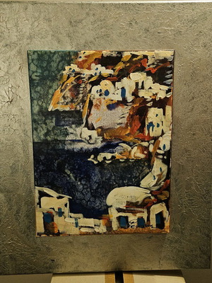Oil painting on canvas by Rentis Retzas like new