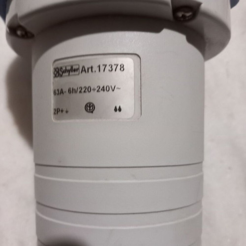 3-Pole Male Plug 63A IP67 Waterproof Like New