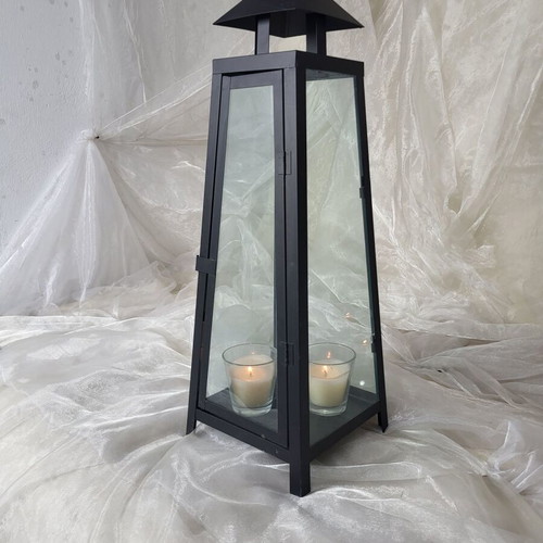 Large Metal Floor Lantern 60cm used, modern