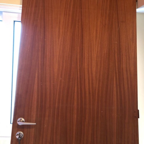 Internal door left with frame, solid wood, like new, 2.10x0.80