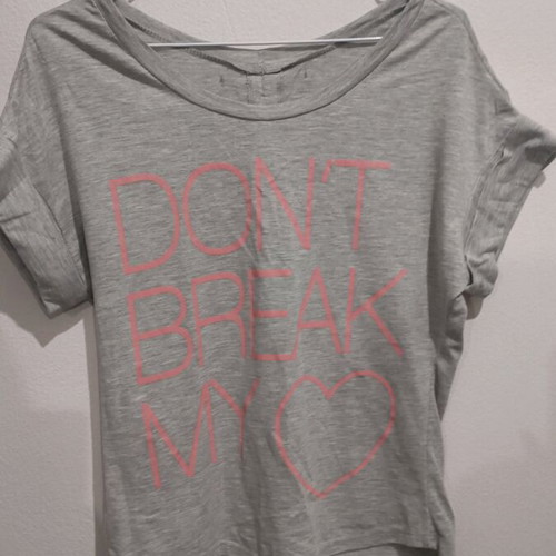 T-shirt gray like new with bows on back, size S