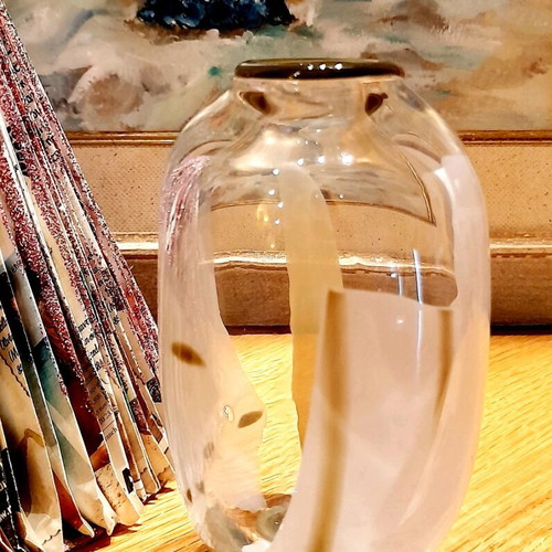Kosta Boda Anna Ehrner Vase Model 48205, new, art glass