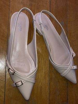 Migato beige slingback women's shoes size 38