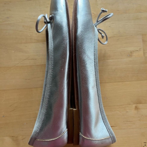Haralas silver leather ballerinas size 36 used
