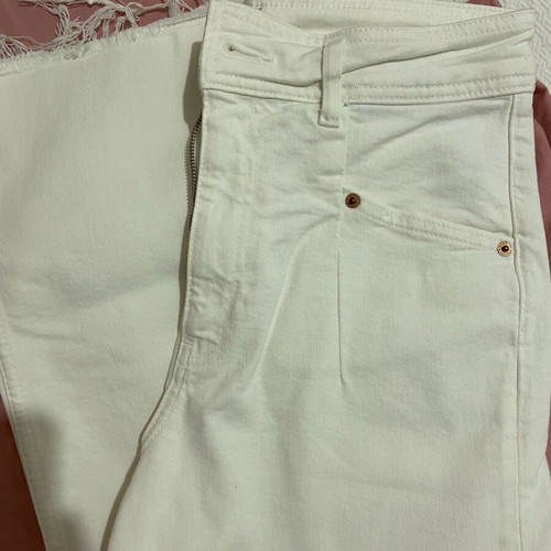 Zara white jeans like new, size 38