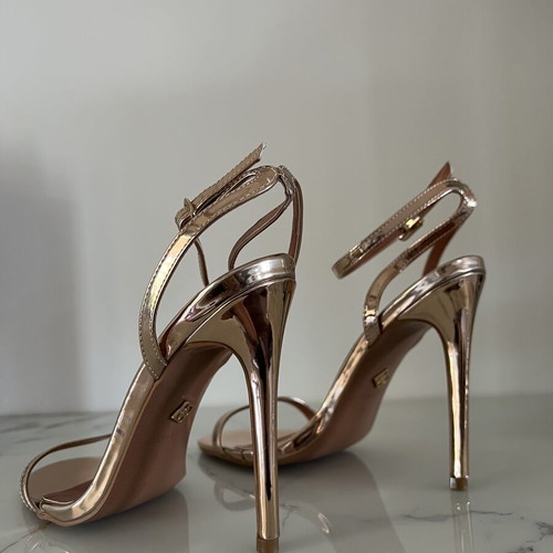 Tsoukalas Shoes high-heeled sandals like new, pink gold