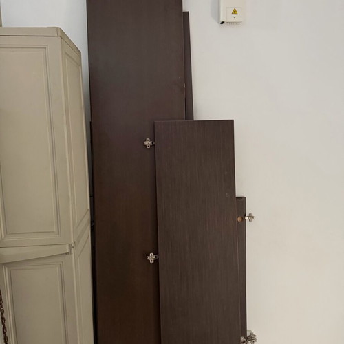Wardrobe doors like new, wenge color, two sides and four doors