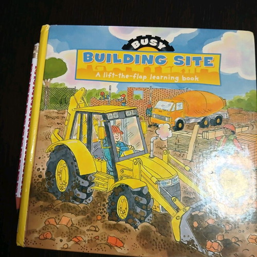 Building Site educational interactive book like new, English