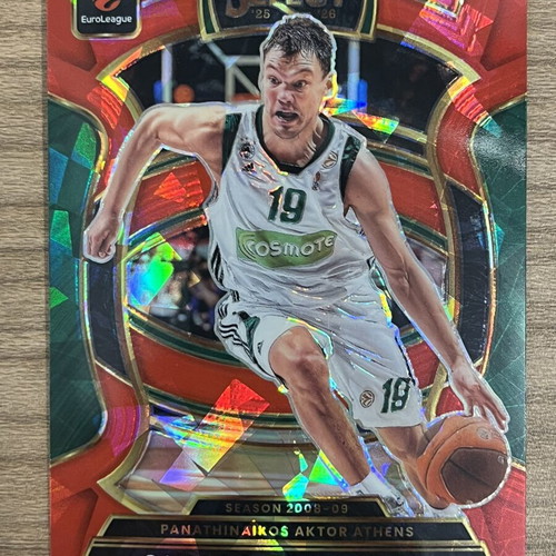 2025-26 Panini Select Euroleague Basketball Card Saras Jasikevicius Red Ice like new