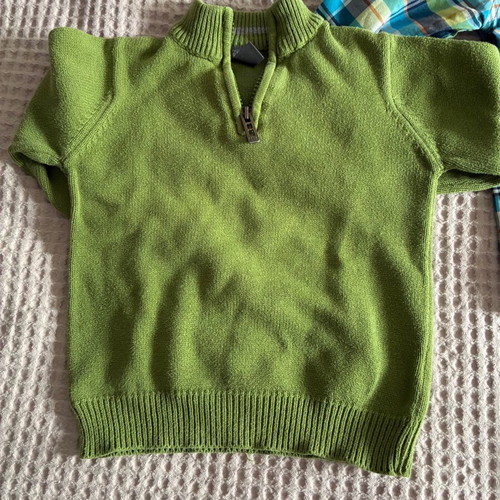 Boys' clothing set 3-4 years used with Benetton cotton cardigan