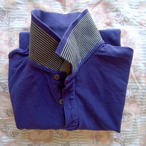 Marks & Spencer Modern Essentials Polo shirt small used, purple, 100% cotton