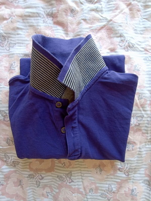 Marks & Spencer Modern Essentials Polo shirt small used, purple, 100% cotton