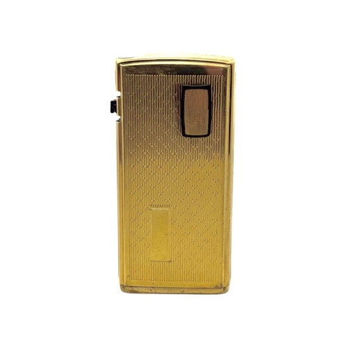 Ronson VARAFLAME electronic gas lighter gold plated like new