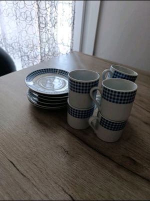 Greek coffee cups set of 6, like new