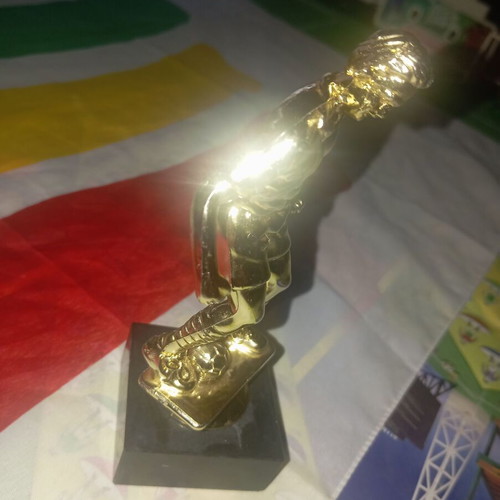 Football trophy like new, 15 cm height