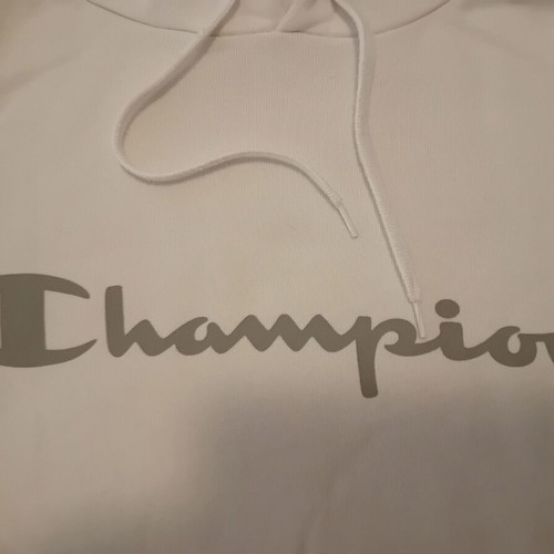 Champion men's casual hoodie new, white, size M