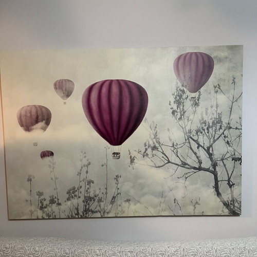 Hot Air Balloon Wall Art like new